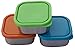 MIRA Leak-Proof Stainless Steel Snack Food Storage Container | 100% BPA Free Eco-Friendly & Reusable Lunch Box for Kids & Adults | 8 oz Set of 3 | Multi Color