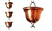 U-nitt 8-1/2 feet Pure Copper Rain Chain for Gutter: Tealight Cup 8.5 ft Length #3124C