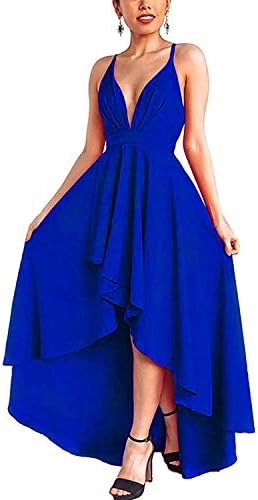 ABRAVO Women Cocktail Dress Swing V Neck Sleeveless Bandage Evening Party Wedding Bridesmaid Maxi Dress