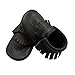 Mejale Baby Soft Sole Leather Tassel Slip-on Infant Toddler Baby Shoe Pre-walker(Dark Grey,12-18 months)