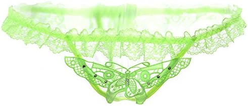 Peytes Sexy Lace Thong Crotchless G-string Butterfly