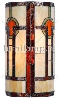 8835 Wall Light Tiffany Style 35 cm High / 18 cm Diameter