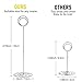 MANGZ 15 Pack 8.75 Inch Tall Table Number Holder, Place Card Holder, Wire Photo Holder Clip Perfect for Weddings, Banquets