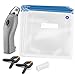 Gourmia GVS9945 Sous Vide Vacuum Sealer and Bag Set – Battery Operated Sealer, 5 Reusable Heavy Duty 3qt Bags, 1 Sealing Clip, 2 Cooking Clips - Keeps Fresh 5 X Longer - Prevents Freezer Burn
