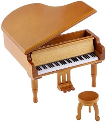Lefo Wooden Piano Music Box, Classical Melody Tune (You Are My Sunshine, Burlywood)