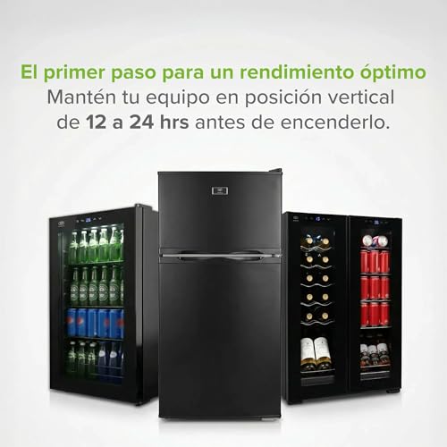 AVERA Cava de vinos para 33 botellas, Capacidad 88 L, Doble zona de enfriamiento, Temperatura 5 a 18°C, Panel de control táctil, Luz LED, Bloqueo automático, Enfriamiento por compresor | EV33