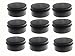 3 oz.Tins Black Aluminum Metal Tin Round Screw Top Lid Containers Jars Metal Storage Tin Jars Aluminum Tin Cans Travel Storage Tins,for Lip Balm DIY Cosmetics Salves, 3oz./3 Ounce/90 ML,10 Pack