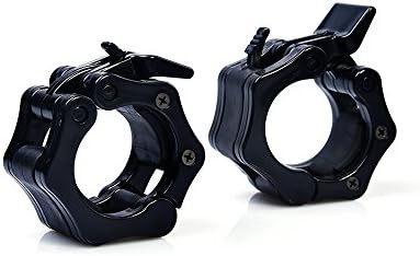 BECUTE Pair of Olympic Barbell Clamp Locking Collars for Crossfit Training 2"