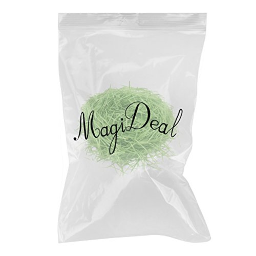 MagiDeal 20g Shredded Crinkle Paper Raffia Gift Box Filler Filling Materials for Wedding Party Decoration - Grass green - Thumbnail 2