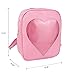 ZORFIN 2019 Summer Candy Backpacks Transparent Love Heart Shape Pu Leather Bags Purse Lovely Ita Bag