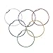 Multicolor Steel Wire keychain, Stainless key ring, Durable Steel Cable Ring, Cable keyring Twist Barrel (6pcs)