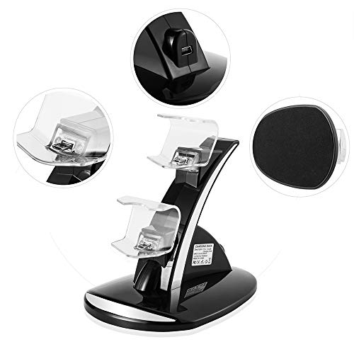 Megadream PS4 Charging Station Dock - 4 Controller USB Charger for PlayStation 4, PS4 Slim & Pro