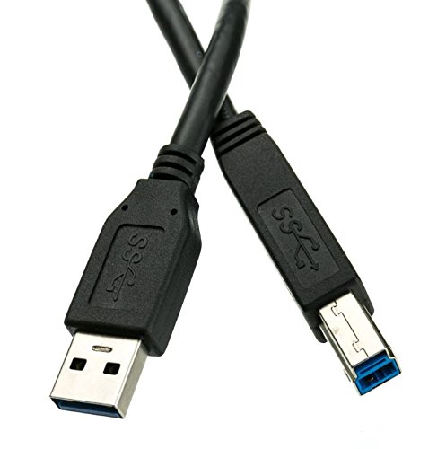 Micro Connectors, Inc. 6 feet Superspeed USB 3.0 A to B Cable (E07-306AB-BL) - Assorted colors