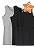 Smallshow Women's Modal Sleeveless Maternity Nursing Tank Tops X-Large,Black-Grey