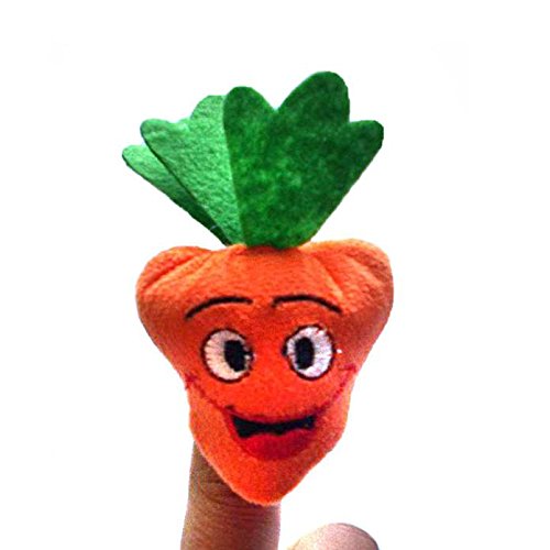 callm Finger Puppet, Fruits and Vegetables Finger Puppet Plush Child Baby Early Education Toys Gift (Multicolor)