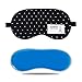 VCGEO Sleep Mask,Reusable Hot & Cold Therapy SPA Gel Eye Mask Set for Insomnia, Puffy Eyes & Dark Circles,Comfortable & Super Soft.Black