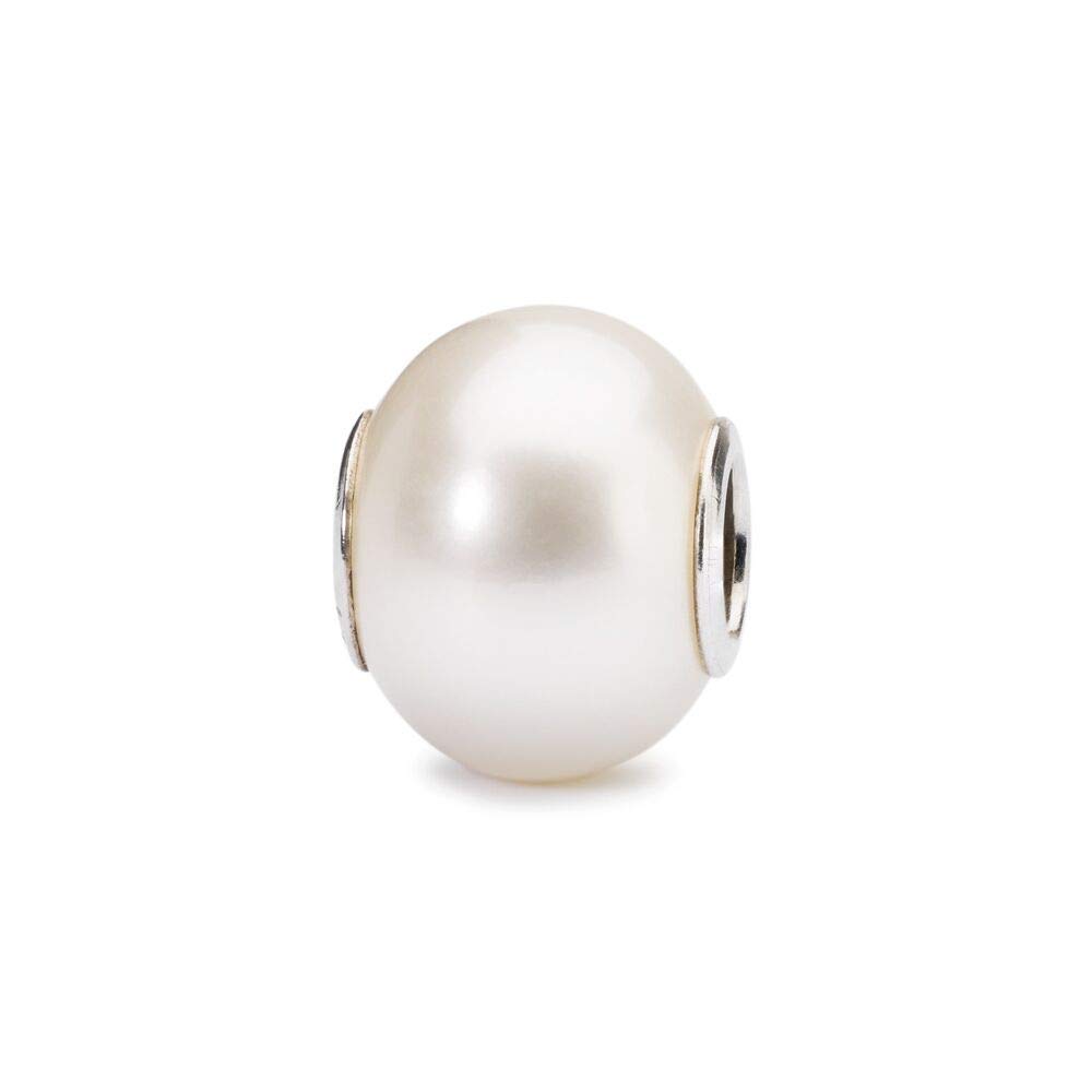 Trollbeads Silver 925 Bead White Pearl