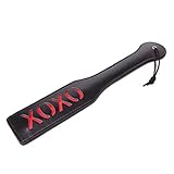 Kocome 1Pc Adult Toy Bondage Faux Leather Whip Handle Restraint SM Fetish Flogger (Black)
