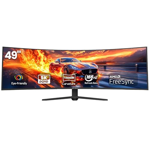 CRUA 49 inch 165Hz Ultrawide Gaming Monitor