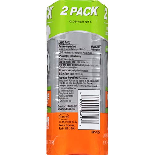 RIGHT GUARD XTREME DEFENSE ANTIPERSPIRANT DEODORANT INVISIBLE SOLID STICK, FRESH BLAST, 2.6 OUNCE TWIN PACK (PACK OF 3)