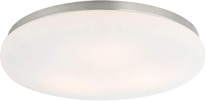 Low Profile Decorative Recessed Light Trim With Satin White Glass