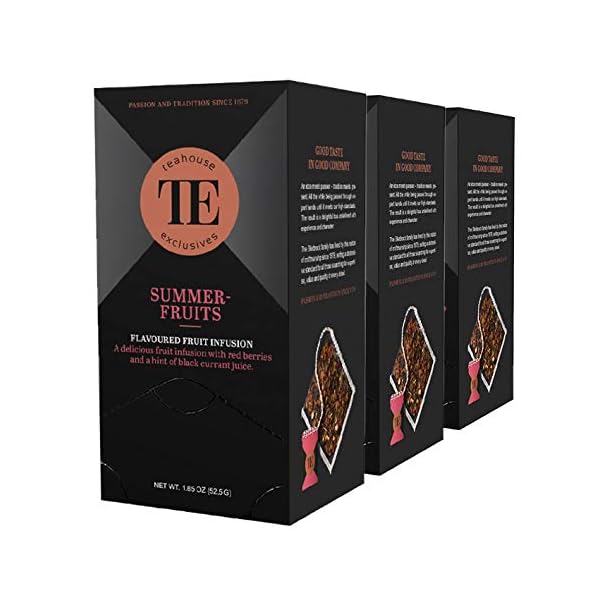 Teahouse Exclusives 07066 Früchtetee, 15 Luxury Tea Bag / 3er Pack