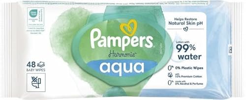 Pampers Aqua Pure Baby Wipes, 48 Whipes