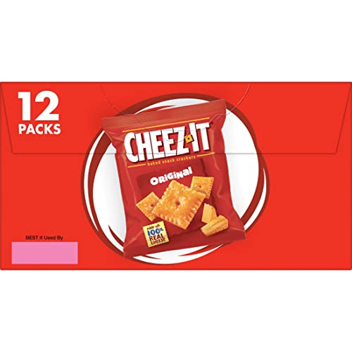 CheezIt Cheese Crackers, Baked Snack Crackers, Office and Kids Snacks