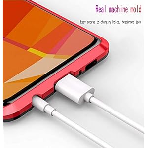 Wishcover Cover magnetica per Huawei Honor 10,Cover magnetica per Adsorbimento anteriore e posteriore in vetro temperato trasparente copertura a schermo intero copertina a patta design in un pezzo per - immagine 5