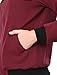 Allegra K Women's Multi-Pocket Zip Fastening Lightweight Bomber Jacket S Red