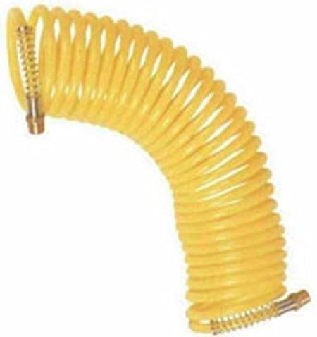 1/4 x 25ft Recoil Air Hose Re coil Spring Ends Pneumatic Compressor Tool 200psi by Chongfu Home Series
