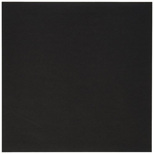 Aitoh OG-BLK Origami Paper, 5.875-Inch by 5.875-Inch, Black, 50-Sheets