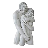 Design Toscano Engulfing Embrace Wall Sculpture, Antique Stone