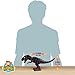 CifToys Ultimate Tyrannosaurus Rex Dinosaur Toys–Large & Realistic Jurassic T-Rex Action Figure with Real Sounds, Walking, Moving & Glowing Dino Figurine, Battery Powered (Brown)