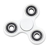 VOCOO Fidget Spinner Bearing Toy Stress Reducer for ADHD EDC Hand Killing Time, Guarantee 1 min+ Spin Time, White/Black