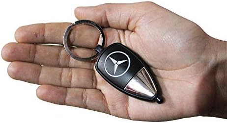 Realshopee LED Keychains for Cars & Bike (Mercedes) (Black)
