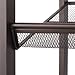 LANGRIA 4-Tier Metal Shoe Rack Utility Shoe Tower Shoe Organizer Shelf for Closet Bedroom & Entryway Bronze