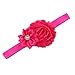 10pcs Baby Girl Elastic Multicolor Flower Headband Rhinestone Hair Band