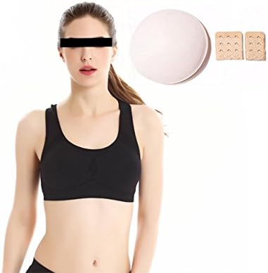 GOUP Women's Freedom Seamless H-Back Style Sports Bra Mesh Shockproof Wireless Yoga Bra with Removable Pads, Free Gift of Replacement Bra Pad and Bra Band Extension, Black(XL size)