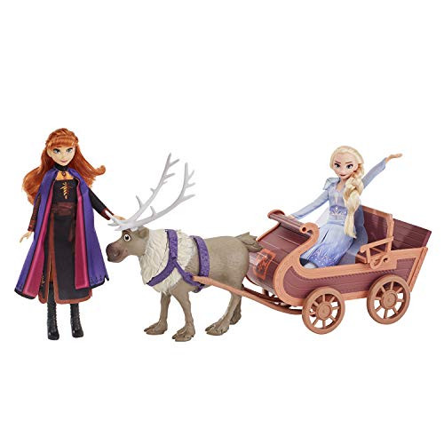 Hasbro Disney Frozen Die Eiskönigin II Sven und den Schwestern ELSA und Anna Schlittenfahrt – Bild 5