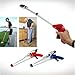 HOUSE DAY Foldable Pick Up Reaching Claw - Long Arm Gripper - Grabber - Helping Hand Tool - Lightweight (Red)