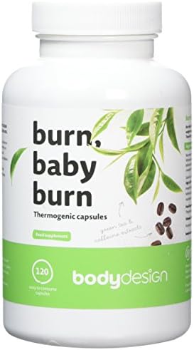 Body Design Baby Burn Thermogenic Weight Management Capsules, 120 Count, Fat Burning Tablets.