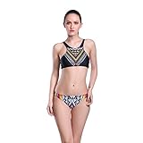 Polovi Women Swimsuit Bathing Suit Brazilian High Neck Ethnic Bikini Set 16030A0