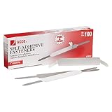 ACCO Self-Adhesive Fasteners, 1" Capacity, Economy, 100 Fasteners/Box (70010)