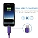 Lightning Cable for iPhone 5 Pack (3.3 Feet) in Black, Purple, Blue, Yellow and Red - Cable w/ Lightning Connector - Lightning to USB cable / Cord for iPhone Compatible with iPhone 6 & 5