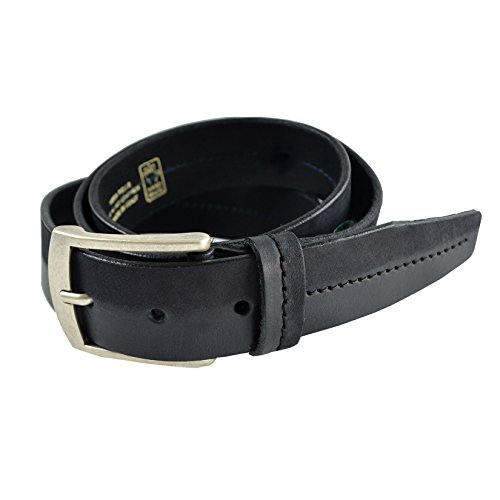CTM belt in genuine Italian leather, composed by smooth and suede leather, handmade with metal buckle