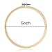 Caydo 12 Pieces 6 Inch Wooden Embroidery Hoops Bulk Wholesale Bamboo Circle Cross Stitch Hoop Round Ring for Art Craft Handy Sewing