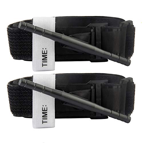 Monilon Tourniquets, 2-Pack Gen 3 Combat Emergency Military Army Tactical Tourniquets - Pre-Hospital Life Saving Equipment - Medical First Aid Application, Black