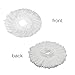 3 Pack 360° Spin Magic Mop Replacement Head, Round Shape Standard Size Microfiber Mop Head Refills for Hurrica Mopnado EGOFLEX Hapinnex Casabella and Other Brands