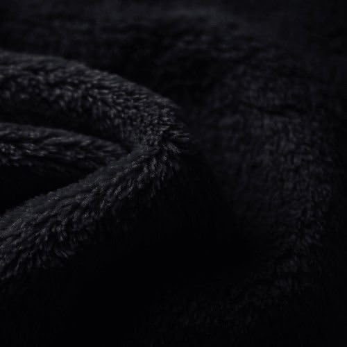 Double-Sided Minky Cuddle Fleece 58"Wide Sold by The Yard (Black)